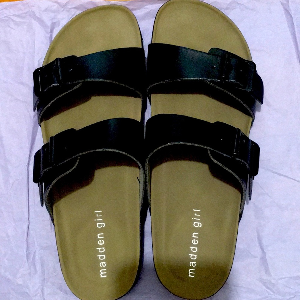 Madden Girl Black Sandals
